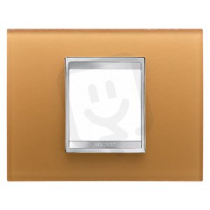 CHORUS Rámeček Lux, 2násobný, okrová GEWISS GW16202CO