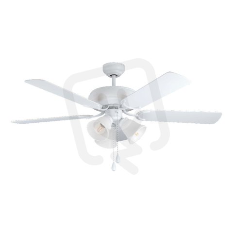 Ventilátor s bod.sv/stíni LAS PALMAS AC E27 d1320 bílá/dub 120W IP20 EGLO 35076
