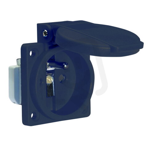 Zásuvka vestavná 16A 3p 230V IP54 CZ Quick-Connect (černá) BALS 71120