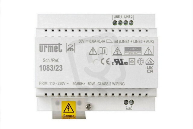 Zdroj pro systém 1083, 4 DIN moduly URMET 1083/23