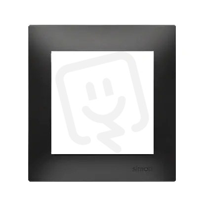 Rámeček 1-násobný Simon 54 Premium, IP20/IP44, černá matná KONTAKT SIMON DR1/49