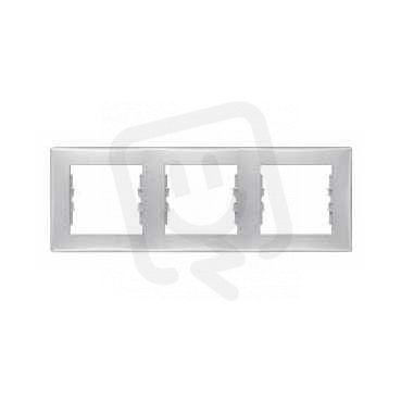 Sedna Rámeček trojnásobný, Aluminium SCHNEIDER SDN5800560