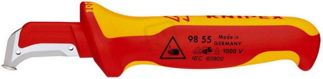 Nůž pro odstraňování plášťů s kluznou patkou 180 mm KNIPEX 98 55