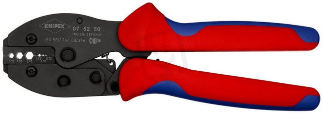 KNIPEX 975250 lisovací kleště na koaxiální koncovky RG 55, 58, 59, 62 LXR 1
