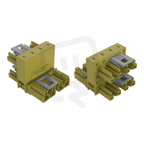 h-rozdělovač 4pól. Kód. B světle zelená WAGO 770-1782
