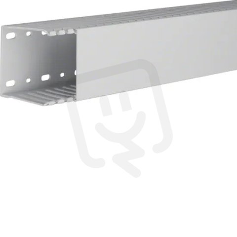 Propojovací kanál HNG bezhalogenový 75x75 mm s víkem, PC-ABS, světle šedá