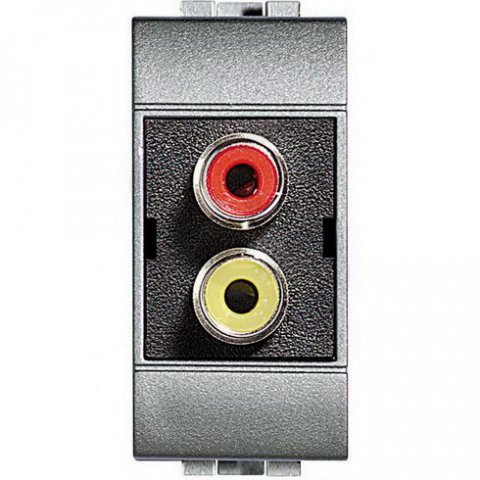 BTICINO LIVINGLIGHT ZÁSUVKA RCA 1MODULOVÁ TECH NT4269R
