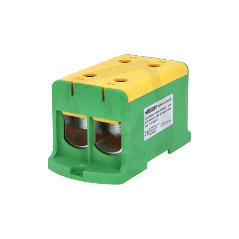 Svorka univerzální UK 240/2 PE 425A 1pól. AL/CU krytá zel.-žl. na panel 1006642