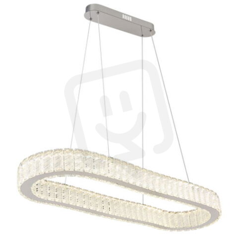 Závěsné svítidlo GLOBO MUCKY chrom/křišťál LED 58W 230V, 497-3566lm 2700-6000K