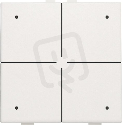 NHC 4násobný ovladač s LED + snímač teploty WHITE NIKO 101-52204