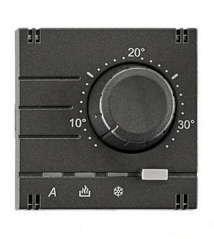 Kryt termostatu pro topení/chlazení, analogový, antracit SCHRACK EV113019--