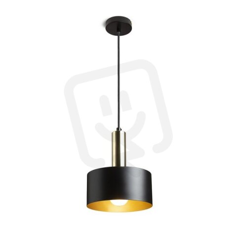 GIULIA 20 závěsná černá/zlatohnědá mosaz 230V E27 40W RENDL R13911