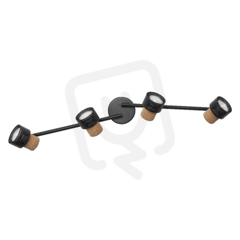 DECOR SPOT CORK 4X3.4W 927 GU10 BK LEDV