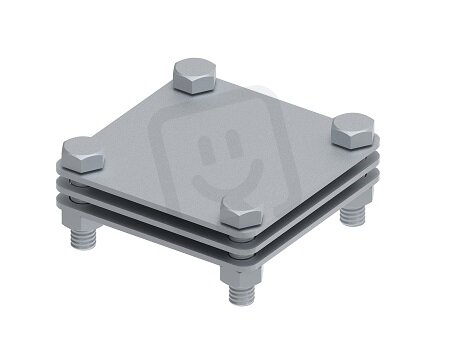 Svorka L- 75 na pásku s mezidestičkou, páska 50mm, materiál StZn GROMTOR 116312