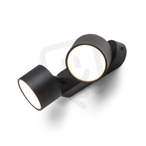 PIXEL II přisazená černá 230V LED GX53 2x7W RENDL R14405
