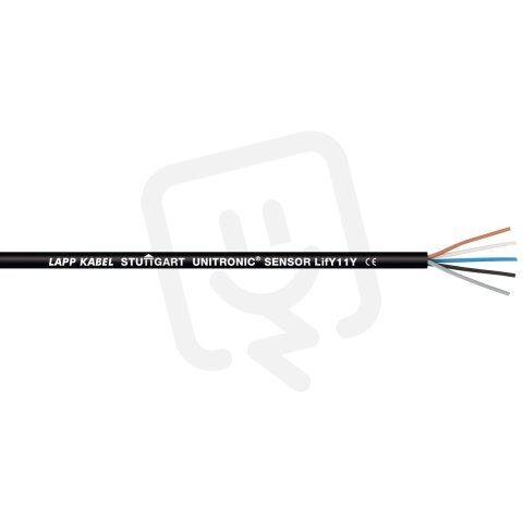 Kabel pro snímače/akční členy UNITRONIC SENSOR LifY11Y 5x0,25 BK LAPP 7038862