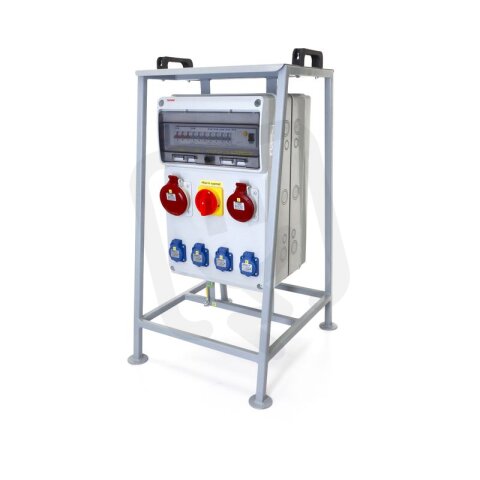 Zásuvková skříň FAMATEL vf86211 IP54 jištěná s chráničem 63/4/003-A na stojanu