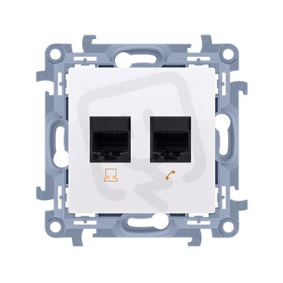 Zásuvka datová RJ45 kat. 6 + telefonní R