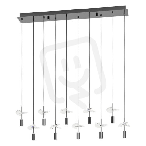 Závěsné svítidlo COMAREIRA LED-CCT 26W IP20 nikl nero  EGLO 390494