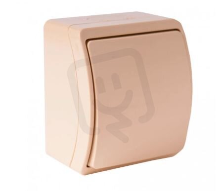 K1 béžová Spínač jednopólový, řazení 1 VIPLAST 20110015