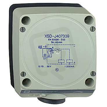 Indukční čidlo kvádrové TELEMECANIQUE XSDH407339