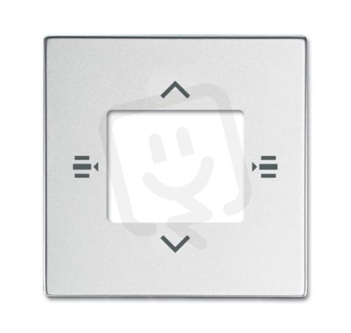 ABB KNX Kryt pro prvek ovládací 6násobný hliníková stříbrná 6108/61-83-500