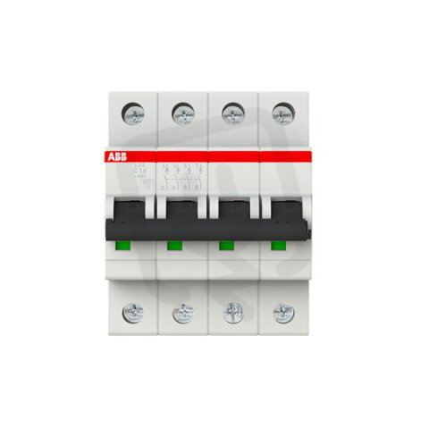 S204-C1,6 4 fázový jistič 1.6 A char. C 6kA ABB 2CDS254001R0974