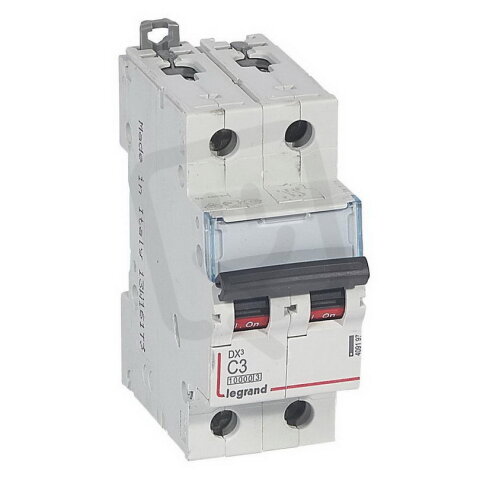 DX3 JISTIČ, 2 PÓLOVÝ, CHAR. C,3A 10000A/16KA LEGRAND 409197