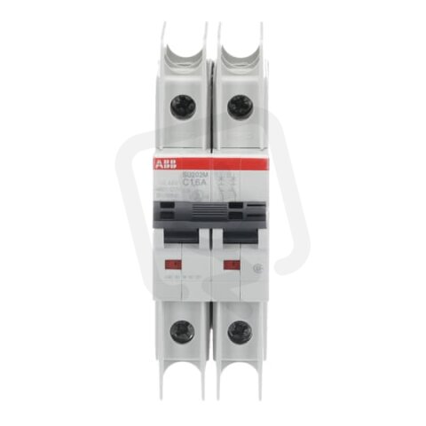 ABB SU202M-C1,6 jistič char. C 10kA 1,6A 2P  dle UL489 a CSA 22.2 No. 5
