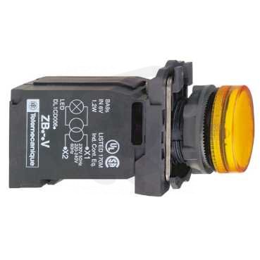 Schneider XB5AV35 Signálka se žárovkou BA 9s, 110.....120V, žlutá