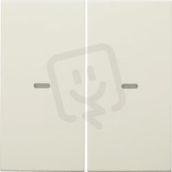 Kryt dělený pro 2-násobný tlačítkový modul, KNX - S.1/B.x, krémová lesk 80960382