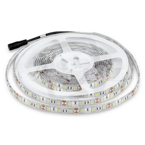 LED Strip SMD5050 60 LEDs White Waterproof, VT-5050 IP65 V-TAC SKU2148