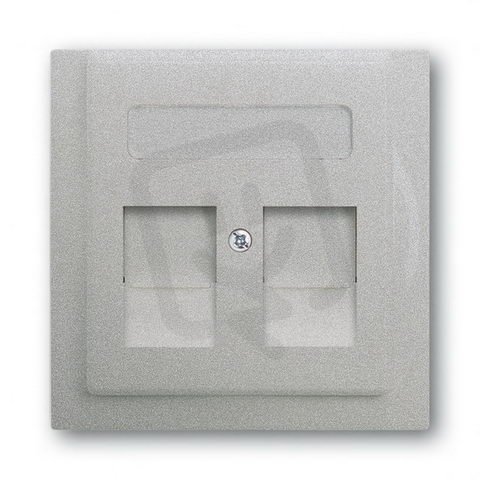 ABB 1753-0-0082 Kryt zásuvky komunikační, s krycími clonkami (pro 2 zásuvky)