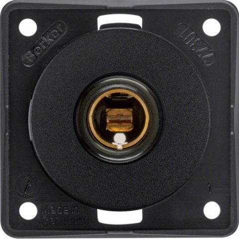 Zásuvka, 12-24 V, 16A, násuvné kontakty, Integro přístroje, černá, mat 9451705