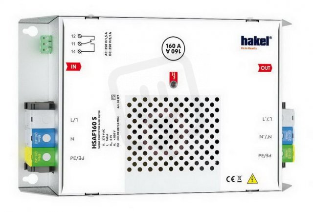 Dvoustupňový svodič přepětí HSAF160 S SPD typ 3 s VF filtrem HAKEL 30177