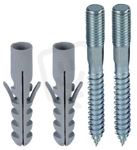 Montážní sada se dvěma šrouby M 10x80mm a dvěmi hmoždinkami D 12mm DEHN 472201