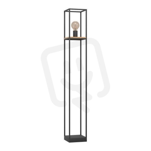 Stojací svítidlo LIBERTAD 1xE27 černá/dřevo 40W IP20 EGLO 99798