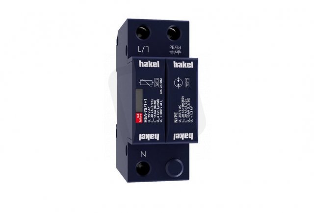 Svodič rázového přepětí HSA-75/1+1 SPD typ 2+3 HAKEL 24502