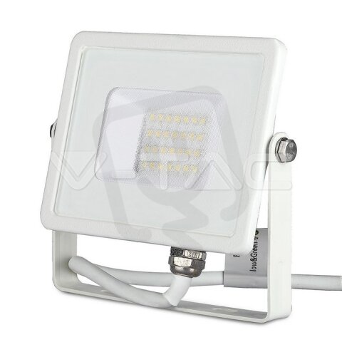 LED reflektor V-TAC 20W White Body 3000K VT-20