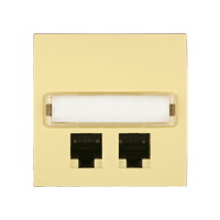 Obzor Elegant DSE 00-93004-000000 Kryt zásuvky komunikační 2nás. Vanilkově žlutá
