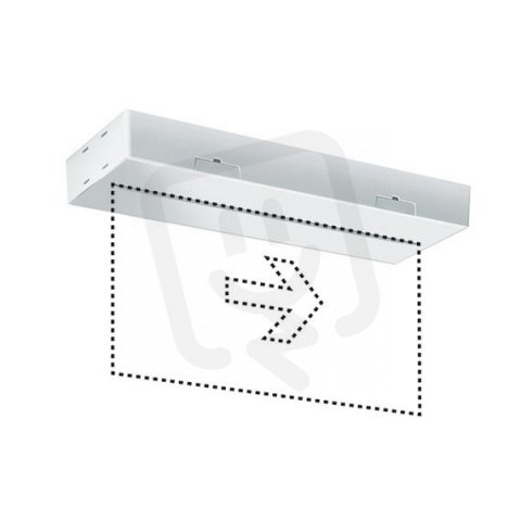 EsyLux EN10077210 Nouzové svítidlo SLX EL LED DISPLAY 3h 32m IR SM