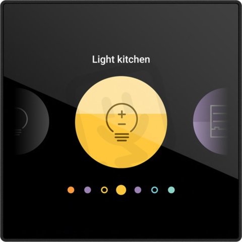Digital black, intuitivní dotykový displej pro Niko Home Control, 24 V