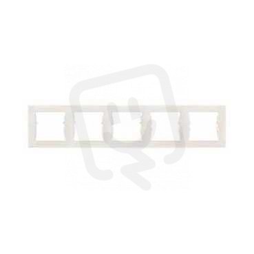 Sedna Rámeček pětinásobný, Cream SCHNEIDER SDN5800923