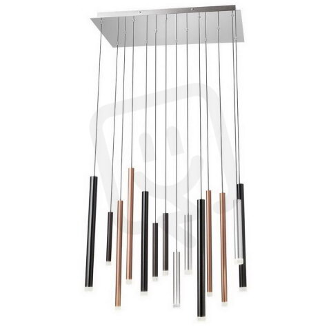 Závěsné svítidlo MADISON SU LED 56W 3000K S/CP+AL+BK+CF REDO 01-2057