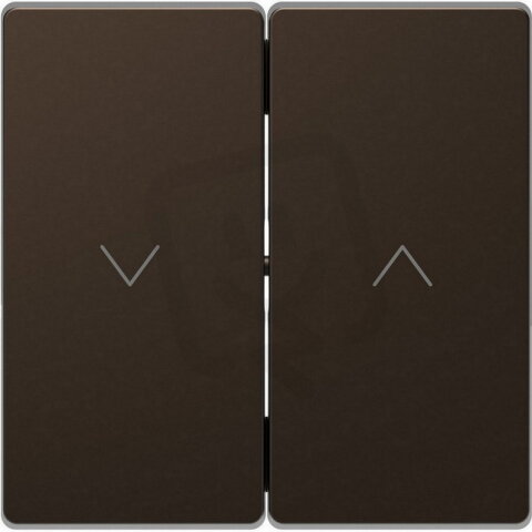 Kryt Merten D-Life pro žaluz.spínač/tlačítko kov Mocca SCHNEIDER MTN3855-6052