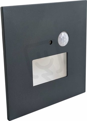 Nástěnné vestavné LED svítidlo s PIR JACK PIR Blue grey 1,5W CCT 75/120lm