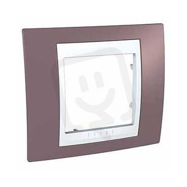 Unica Plus Krycí rámeček jednonásobný, Mauve/Polar SCHNEIDER MGU6.002.876