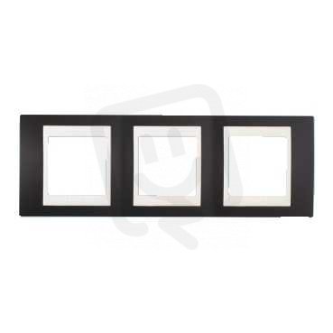 Unica Plus Krycí rámeček trojnásobný, Slate/Polar SCHNEIDER MGU6.006.877