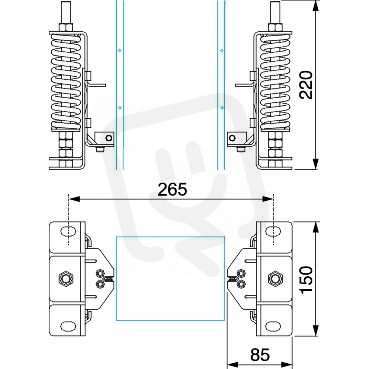 Schneider KSB1000ZV3 Pružinový držák