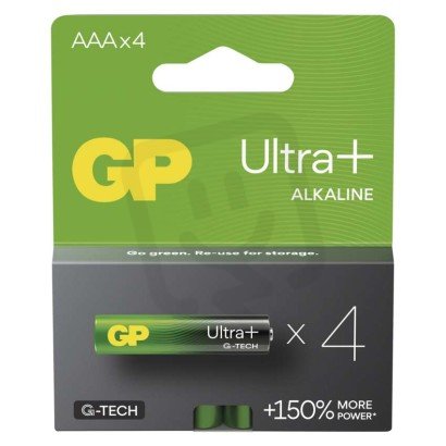 Alkalická baterie GP Ultra Plus AAA (LR03) B03114